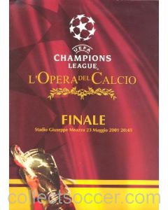 Bayern Munich v Valencia press pack 23/05/2001 Champions League Final