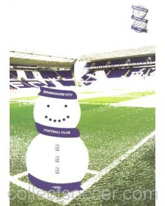 Birmingham City FC Christmas greetings card with facsimile signatures of the entire team