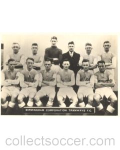 Birmingham Corporation Tramways FC Photocard
