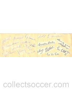 Blackpool and Burnley old autographs