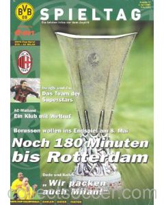 2002 Borussia v Milan official programme 04/04/2002 UEFA Cup