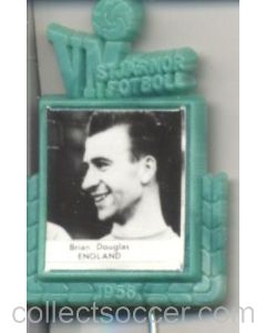 Brian Douglas England World Cup 1958 Badge Green