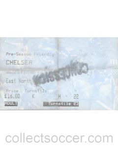 Chelsea ticket of a Pre-Season Friendly Match