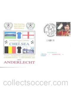 Chelsea v Anderlecht first day cover of 13/09/2005