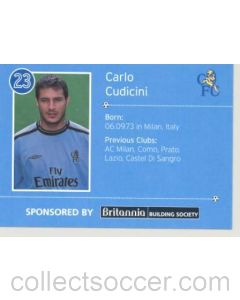 Chelsea Carlo Cudichini card of 2000-2001