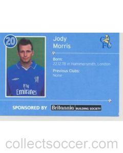Chelsea Jody Morris card of 2000-2001