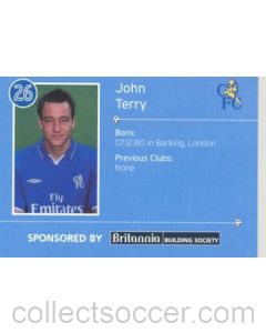 Chelsea John Terry card of 2000-2001