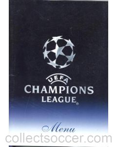 Chelsea v Liverpool menu 27/04/2005