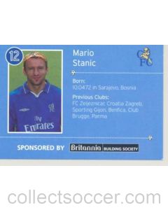 Chelsea Mario Stanic card of 2000-2001