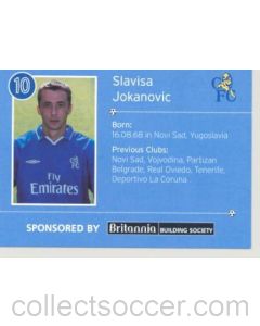 Chelsea Slavisa Jokanovic card of 2000'-2001