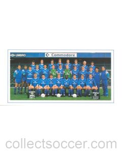 Chelsea Best Wishes card with facsimile signatures of all footballers