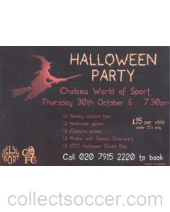 Chelsea Halloween Party Card