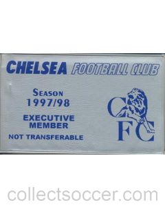 Chelsea Season Ticket 1997-1998