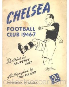 Chelsea 1946-1947 Sketches by Laurence East Autographed by The Players. The rarest of Chelsea memorabilia!