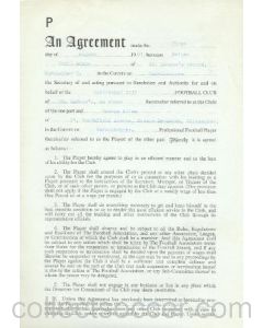 Contract For Hire of a Player between Birmingham City F.C. and George Allen of 01/08/1961