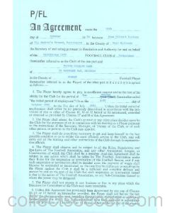Contract For Hire of a Player between Birmingham City F.C. and Trevor Charles Dark of 24/10/1980
