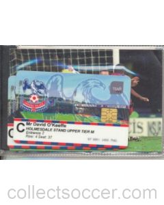 Crystal Palace season Ticket 2001-2002 includes two team cards
