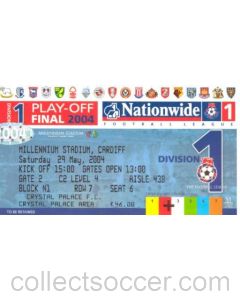 Crystal Palace ticket 29/05/2004