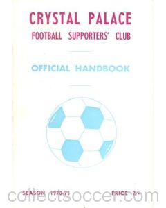 Crystal Palace Official Handbook 1970-1971 of the Supporters' Club