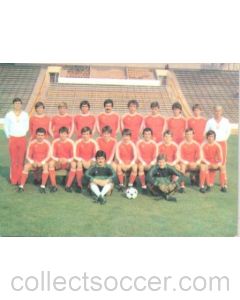 CSKA, Sofia, Bulgaria team photo card of 1981