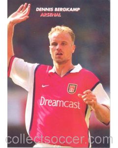 Arsenal - Dennis Bergkamp unofficial Thai produced colour postcard