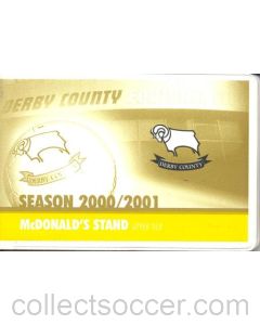 Derby County season ticket 2000-2001 McDonald's Stand