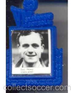1958 World Cup Swedish Produced Badge Don Howe England