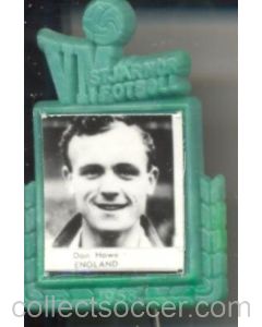 Don Howe England World Cup 1958 Badge Green