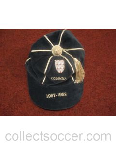 1988 England Players Cap awarded against Colombia 