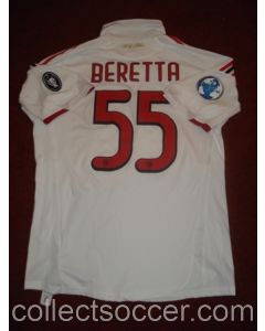 Match worn shirt of AC Milan's Beretta No 55 during 2009 World Football Challenge