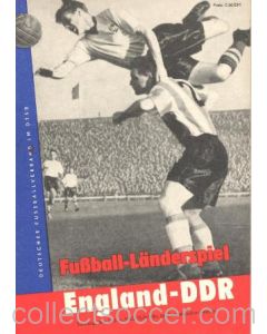 1963 East Germany v England official programme 02/06/1963