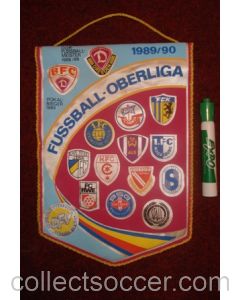 East Germany Football League 1989-1990 Pennant once property of the football referee Neil Midgley