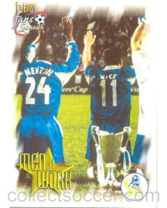 Chelsea card of 1999 featuring Eddie Newton and Dennis Wise