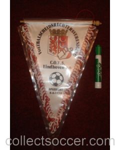 Eindhoven Association of Referees Pennant awarded to the football referee Neil Midgley
