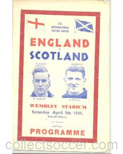 1949 England v Scotland official programme 09/04/1949