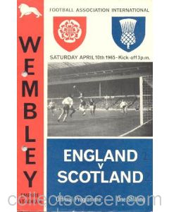 1965 England v Scotland official programme 10/04/1965 hole-punched