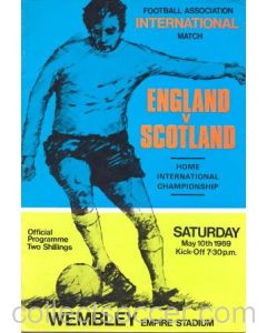 1969 England v Scotland official programme 10/05/1969