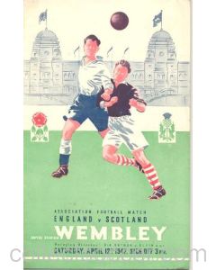1947 England v Scotland official programme 12/04/1947