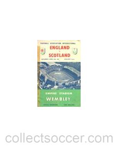 1961 England v Scotland official programme 15/04/1961