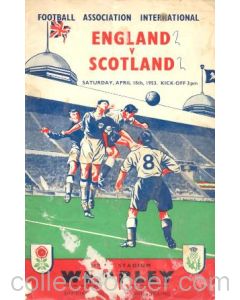 1953 England v Scotland official programme 18/04/1953