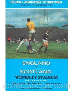 1973 England v Scotland official programme 19/05/1973