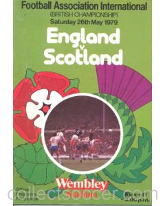 1979 England v Scotland official programme 26/05/1979