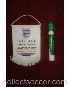 England - European Championship in Germany in June 1988 - Pennant once property of the football referee Neil Midgley