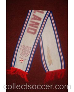 England scarf with a badge