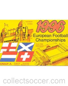 European Championship 1996 in England - Group A postcard