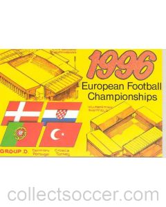 European Championship 1996 in England - Group D postcard