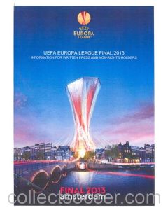 2013 Europa League Final - Chelsea v Benfica Information for the Press Handout in English 15/05/2013