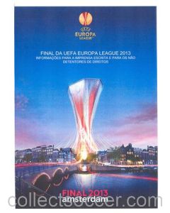 2013 Europa League Final - Chelsea v Benfica Information for the Press Handout in Portugese 15/05/2013