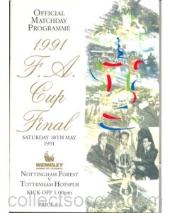 1991 FA Cup Final Nottingham Forest v Tottenham Hotspur official programme 18/05/1991