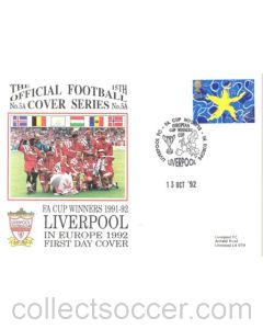 Liverpool - FA Cup Winners in Europe First Day Cover 13/10/1992